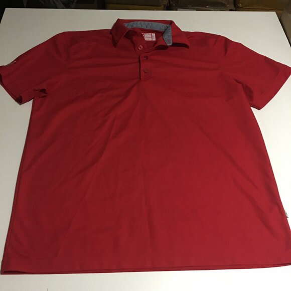 Chick-Fil-A Employee Uniform Workwear Polo Shirt Men's Large Red - Picture 1 of 10